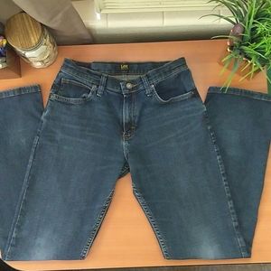 Boys Lee blue jeans size 18R adjustable waistband